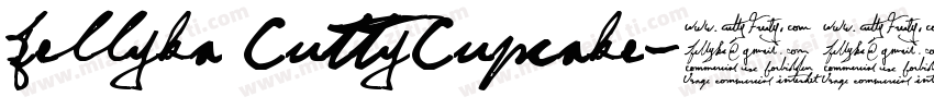 Jellyka CuttyCupcake字体转换